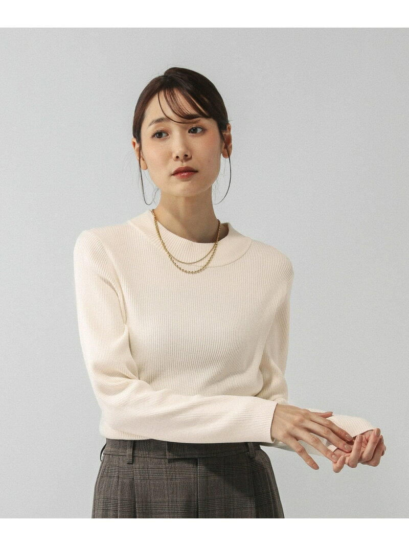 【SALE／50%OFF】アンチピリングなめらかリブハイネックプルオーバー/499708 GLOBA...