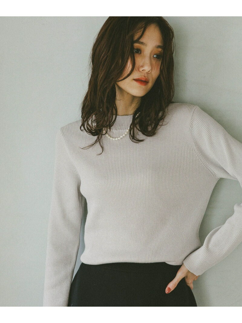 アンチピリングなめらかリブハイネックプルオーバー/499708 GLOBAL WORK グローバルワーク トップス ニット グレー ブラック ホワイト ワインレッド ブルー[Rakuten Fashion]のサムネイル