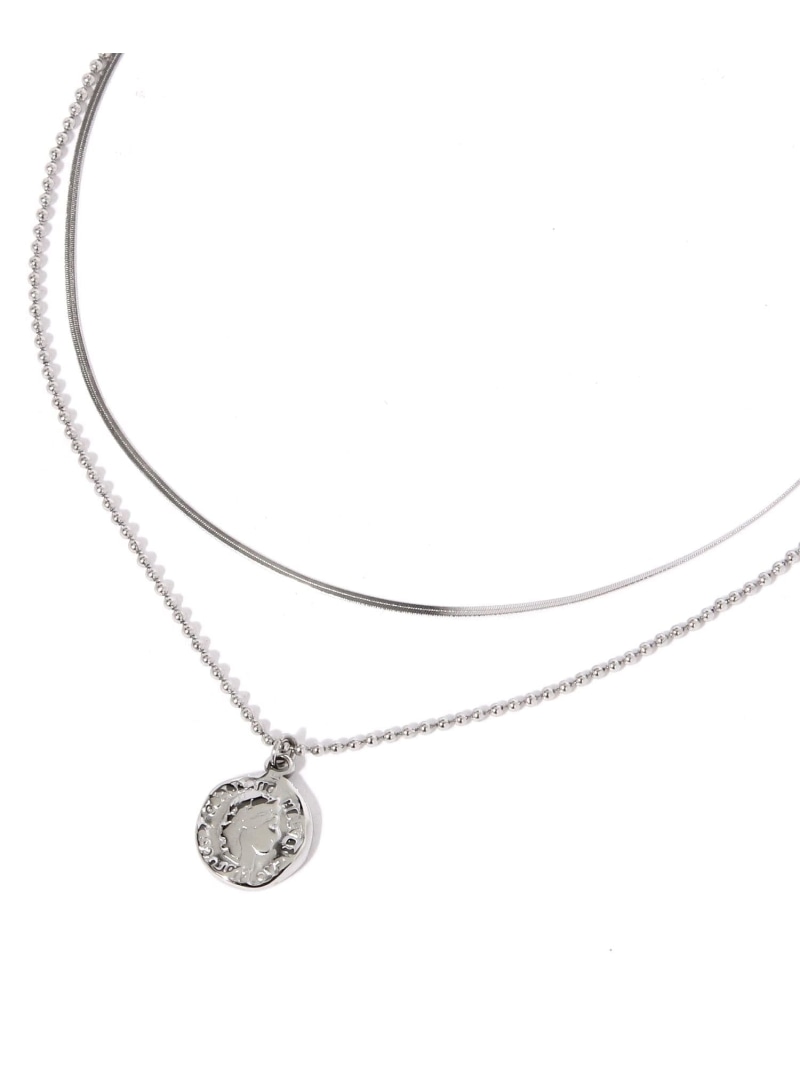 ステンレス2連プチトップネックス/889856 GLOBAL WORK グローバルワーク アクセサリー・腕時計 ネックレス シルバー[Rakuten Fashion] globalwork-10024302 GLOBAL WORK/グローバルワーク パッケージ画像