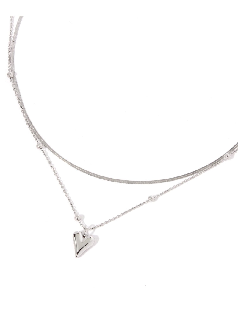 ステンレス2連プチトップネックス/889856 GLOBAL WORK グローバルワーク アクセサリー・腕時計 ネックレス シルバー[Rakuten Fashion] globalwork-10024302 GLOBAL WORK/グローバルワーク サンプル画像2
