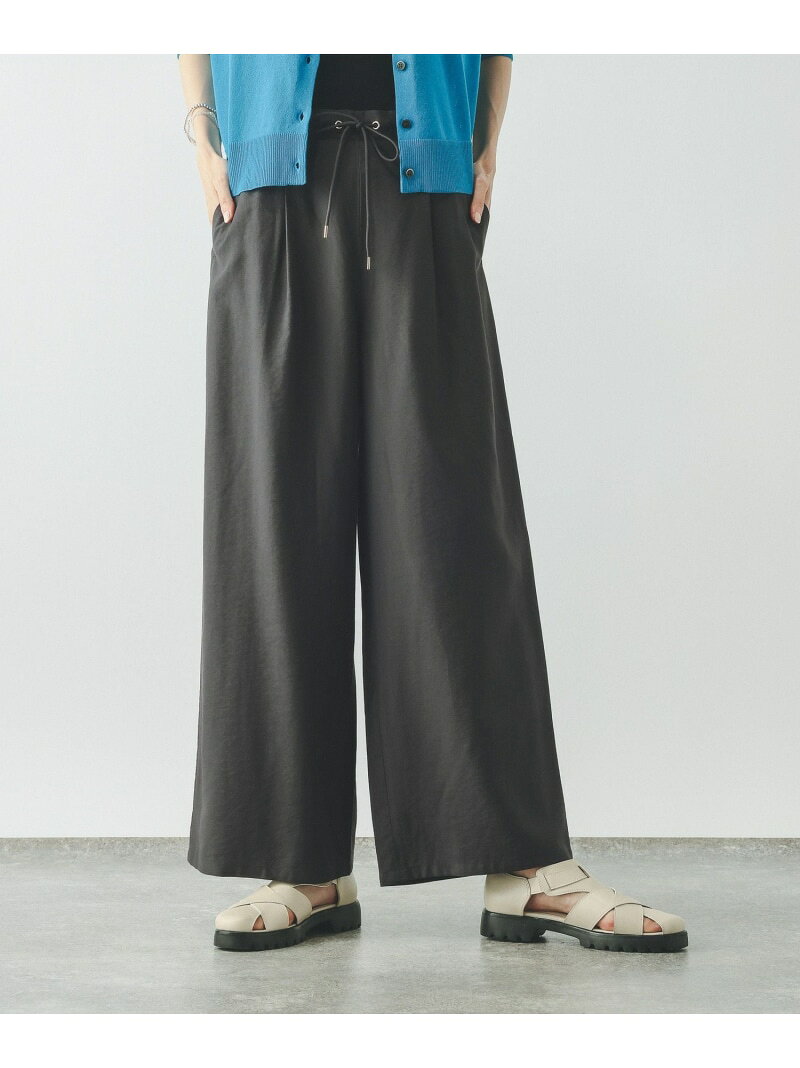 【SALE／20%OFF】エアかるイージーワイドパンツ/636578 GLOBAL WORK グローバルワーク パンツ その他のパンツ ブラック グレー ブラウン ブルー【RBA_E】【送料無料】[Rakuten Fashion] globalwork-10023505 GLOBAL WORK/グローバルワーク サンプル画像3