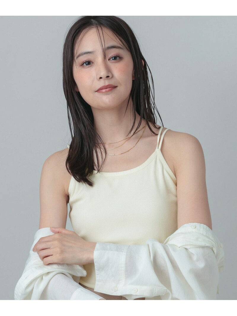 MATINEE LINE/カップ付きキャミ/678477 GLOBAL WORK グローバルワーク トップス キャミソール ベージュ ブラック[Rakuten Fashion] globalwork-10023655 GLOBAL WORK/グローバルワーク サンプル画像2