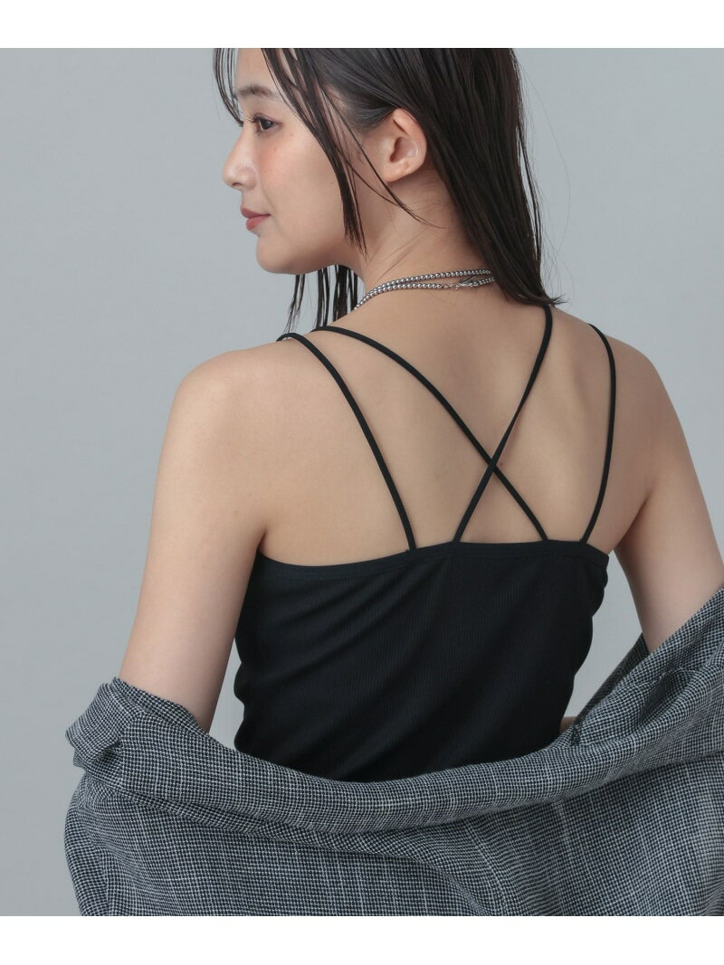 乐天商城 - MATINEE LINE/カップ付きキャミ/678477 GLOBAL WORK グローバルワーク トップス キャミソール ベージュ ブラック[Rakuten Fashion]