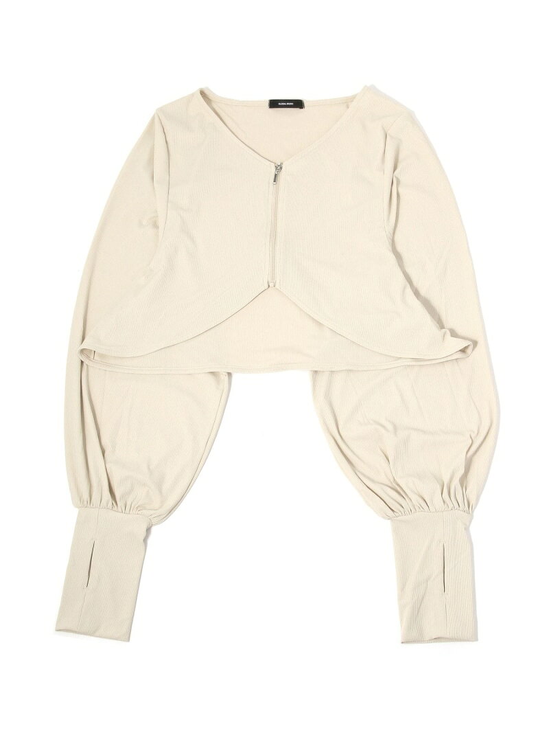 冷感リブカーディガン/一部店舗限定/658995 GLOBAL WORK グローバルワーク トップス カーディガン[Rakuten Fashion] globalwork-10023457 GLOBAL WORK/グローバルワーク サンプル画像3