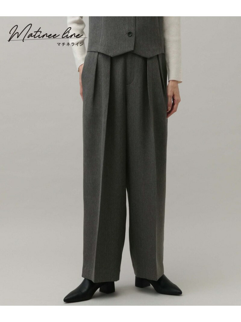 【SALE／50%OFF】MATINEE LINE/ウールライクストレッチワイドパンツ/152746 GLOBAL WORK グローバルワーク パンツ その他のパンツ グレー【RBA_E】[Rakuten Fashion]