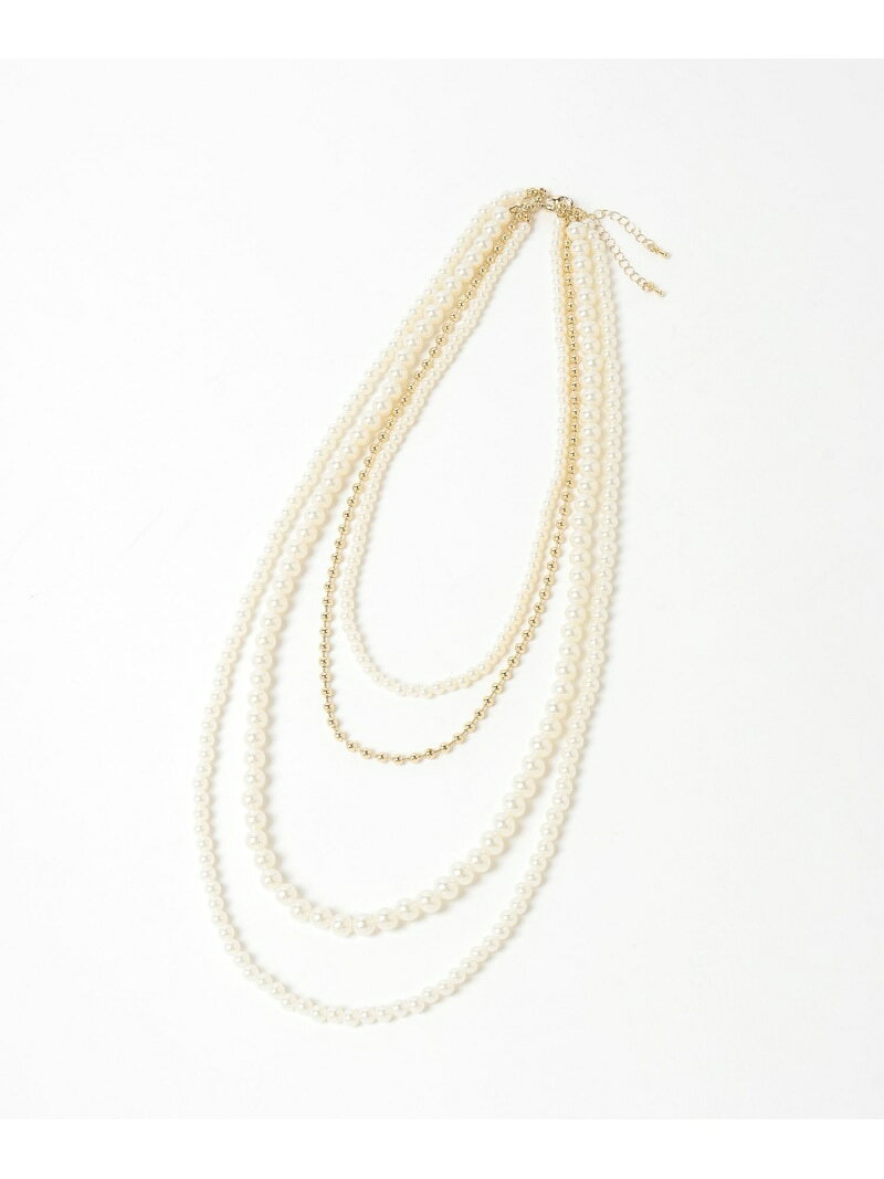 【SALE／50%OFF】パールネックレスSS/611442 GLOBAL WORK グローバルワーク アクセサリー・腕時計 ネックレス シルバー ゴールド【RBA_E】[Rakuten Fashion] globalwork-10022417 GLOBAL WORK/グローバルワーク サンプル画像2
