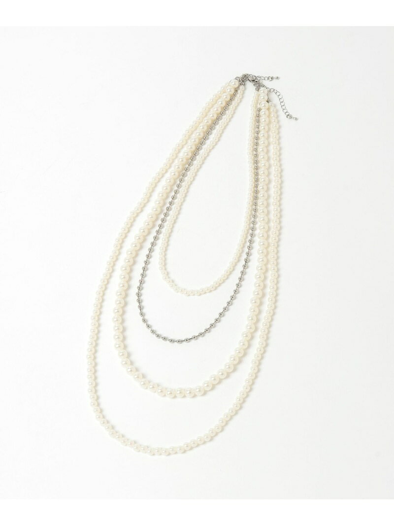 【SALE／50%OFF】パールネックレスSS/611442 GLOBAL WORK グローバルワーク アクセサリー・腕時計 ネックレス シルバー ゴールド【RBA_E】[Rakuten Fashion] globalwork-10022417 GLOBAL WORK/グローバルワーク サンプル画像3