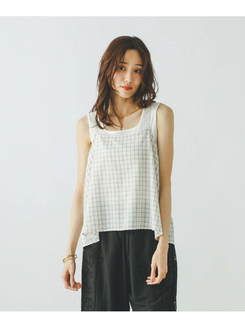【SALE／40%OFF】イージーケアリネンビスチェ/638069 GLOBAL WORK グローバルワーク トップス キャミソール パープル グリーン【RBA_E】[Rakuten Fashion] globalwork-10023200 GLOBAL WORK/グローバルワーク サンプル画像2