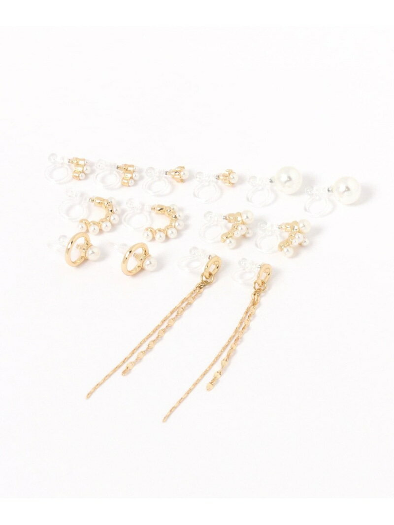 パールイヤリング7点SET/629959 GLOBAL WORK グローバルワーク アクセサリー・腕時計 イヤリング・イヤーカフ ゴールド[Rakuten Fashion]のサムネイル