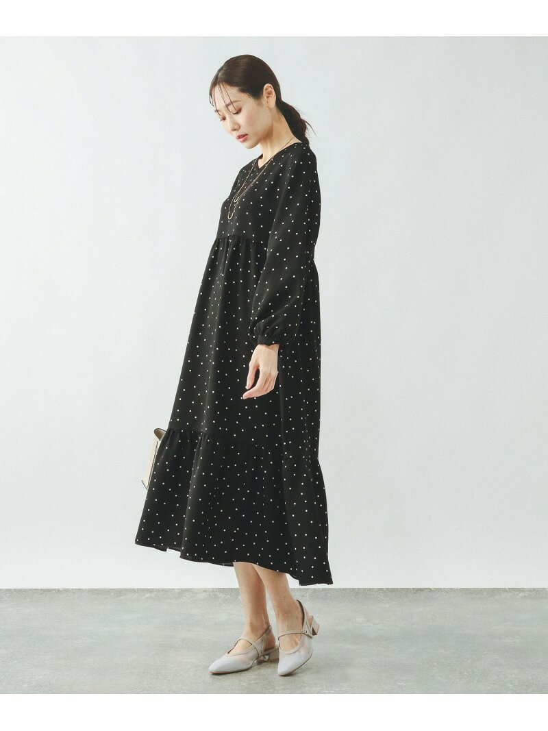 【SALE／50%OFF】2WAYドットティアードワンピース/636032 GLOBAL WORK グローバルワーク ワンピース・ドレス ワンピース ブラウン ブラック【RBA_E】[Rakuten Fashion] globalwork-10022777 GLOBAL WORK/グローバルワーク サンプル画像3