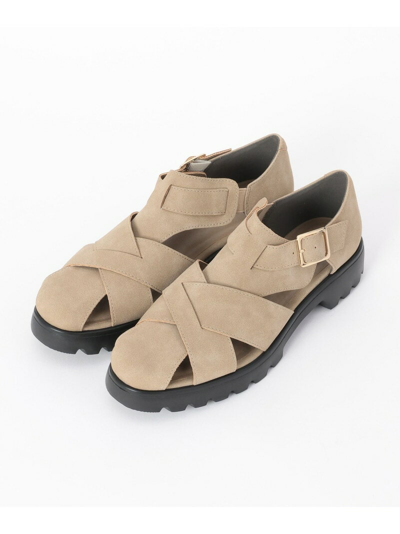 【SALE／20%OFF】らくっショングルカサンダル/658814 GLOBAL WORK グローバルワーク シューズ・靴 サンダル ブラック ベージュ ホワイト【RBA_E】【送料無料】[Rakuten Fashion] globalwork-10023202 GLOBAL WORK/グローバルワーク サンプル画像3