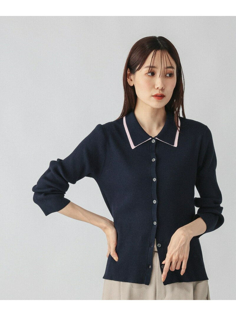 アンチピリングなめらかダブルポロ襟/759303 GLOBAL WORK グローバルワーク トップス ニット ブラック ネイビー ブルー【先行予約】*【送料無料】[Rakuten Fashion] globalwork-10024184 GLOBAL WORK/グローバルワーク パッケージ画像