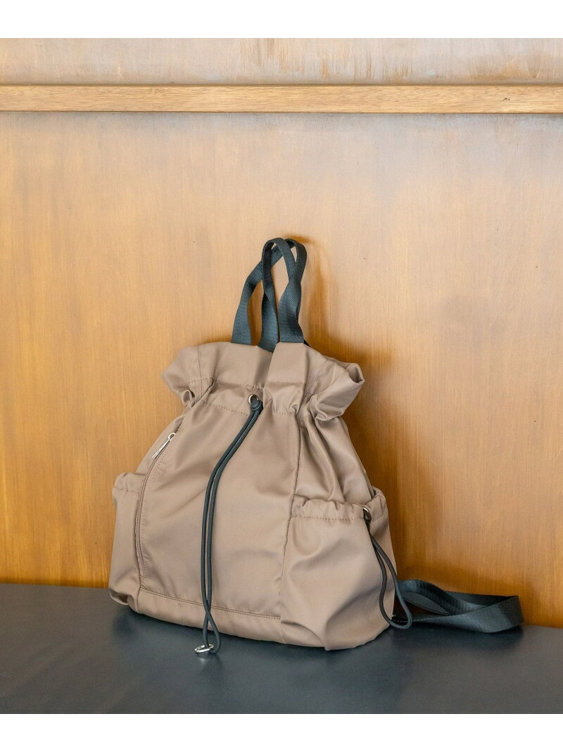 【SALE／20%OFF】撥水軽量巾着リュック/420410 GLOBAL WORK グローバルワーク バッグ トートバッグ ホワイト ブラック グレー【RBA_E】【送料無料】[Rakuten Fashion] globalwork-10021191 GLOBAL WORK/グローバルワーク サンプル画像3