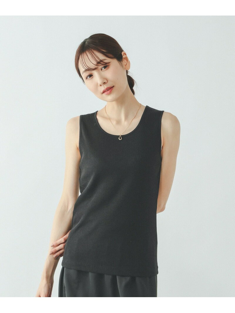 【SALE／10%OFF】サラサラDRYクルータンク/636756 GLOBAL WORK グローバルワーク トップス ノースリーブ・タンクトップ ブラック ホワイト【RBA_E】[Rakuten Fashion] globalwork-10023007 GLOBAL WORK/グローバルワーク サンプル画像3