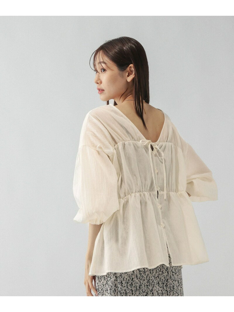 【SALE／50%OFF】リボンカーデブラウス/580790 GLOBAL WORK グローバルワーク トップス シャツ・ブラウス ホワイト ブラウン ブルー ピンク ブラック【RBA_E】[Rakuten Fashion] globalwork-10021571 GLOBAL WORK/グローバルワーク サンプル画像2