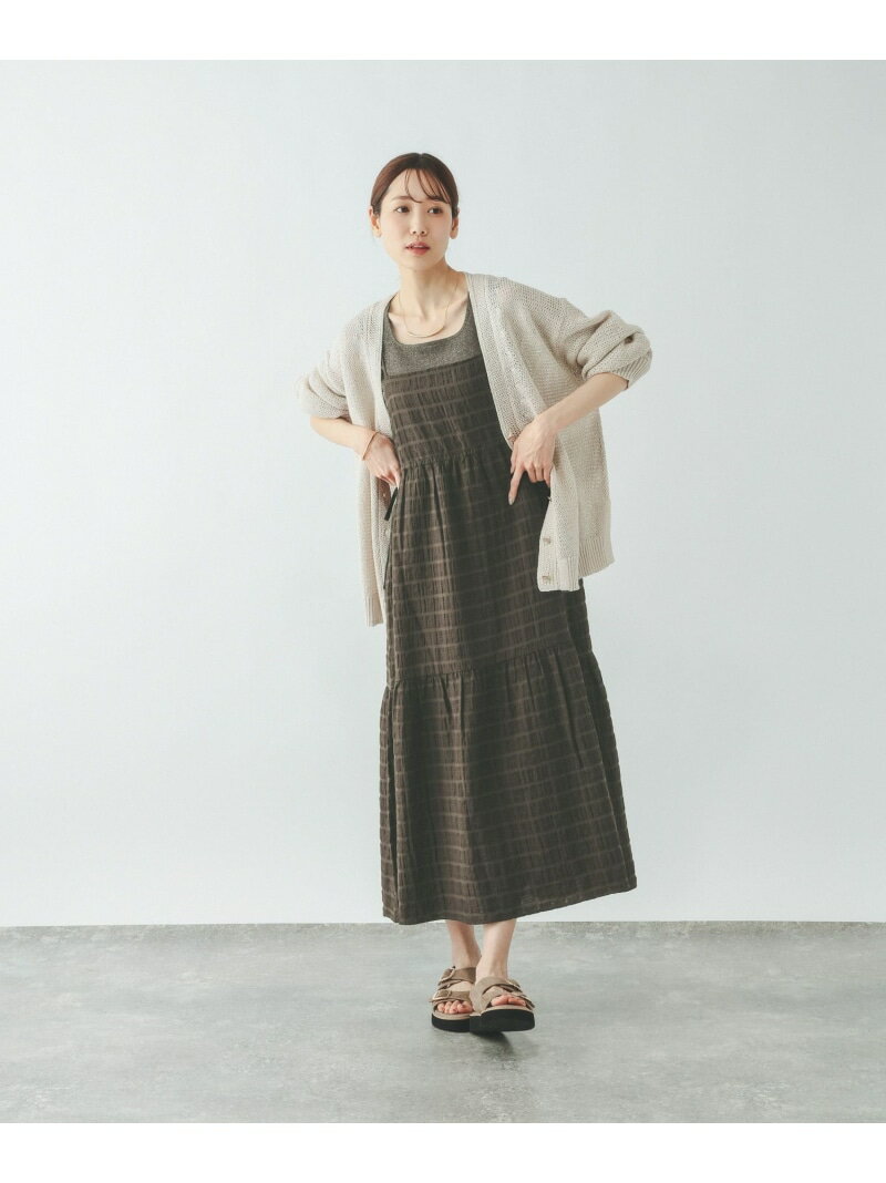 【SALE／30%OFF】2WAYアソートチェックワンピ/636034 GLOBAL WORK グローバルワーク ワンピース・ドレス ワンピース ブルー イエロー ブラウン【RBA_E】【送料無料】[Rakuten Fashion] globalwork-10022955 GLOBAL WORK/グローバルワーク サンプル画像2