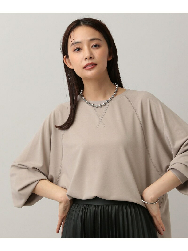 【SALE／20%OFF】MATINEE LINE/ライトジョーゼットラグランプルオーバー/583877 GLOBAL WORK グローバルワーク トップス カットソー・Tシャツ グレー ホワイト ブラック【RBA_E】[Rakuten Fashion] globalwork-10021686 GLOBAL WORK/グローバルワーク サンプル画像3