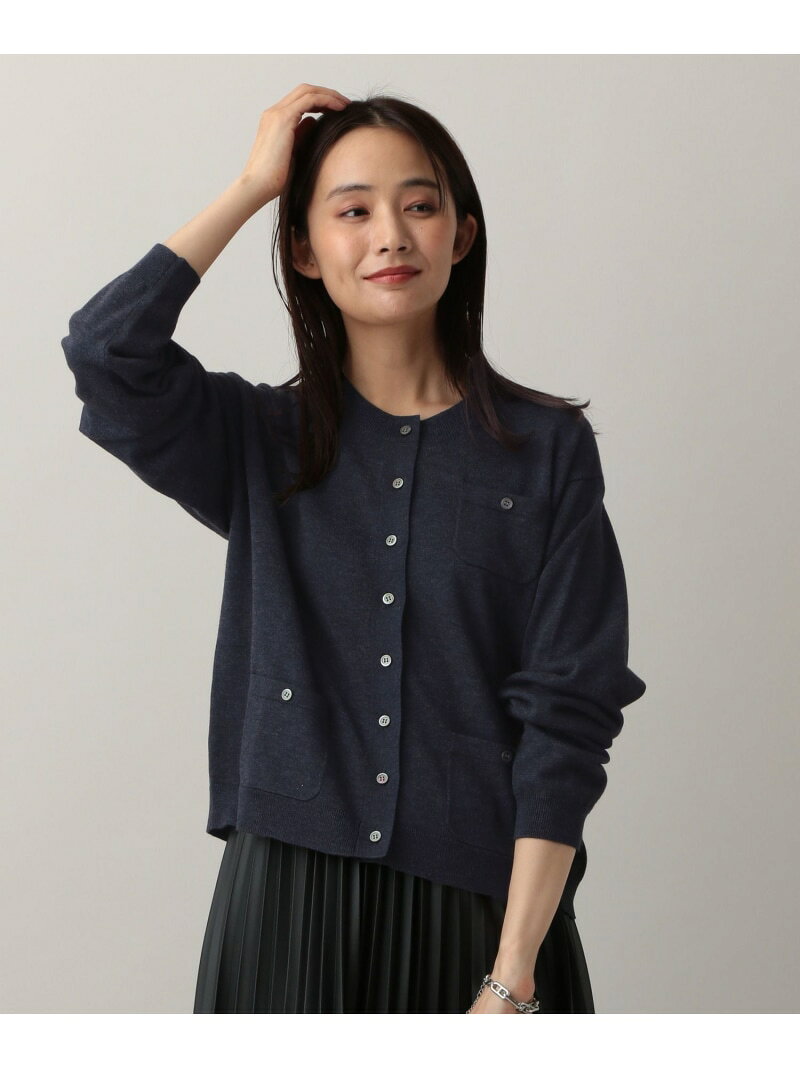 MATINEE LINE/Levitaクルーカーディガン/580808 GLOBAL WORK グローバルワーク トップス カーディガン グレー ネイビー【送料無料】[Rakuten Fashion] globalwork-10021688 GLOBAL WORK/グローバルワーク サンプル画像3