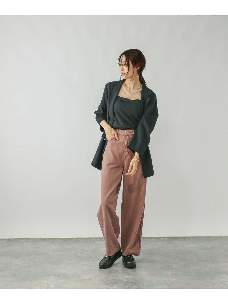 【SALE／50%OFF】GOODデニムカラーバギーパンツ/498402 GLOBAL WORK グローバルワーク パンツ ジーンズ・デニムパンツ ブラウン ブルー【RBA_E】[Rakuten Fashion] globalwork-10021620 GLOBAL WORK/グローバルワーク サンプル画像3