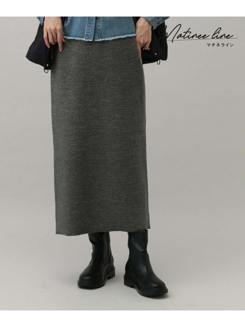 【SALE／20%OFF】MATINEE LINE/接結ラメニットスカート/149905 GLOBAL WORK グローバルワーク スカート ロング・マキシスカート ブラック ネイビー【RBA_E】【送料無料】[Rakuten Fashion]