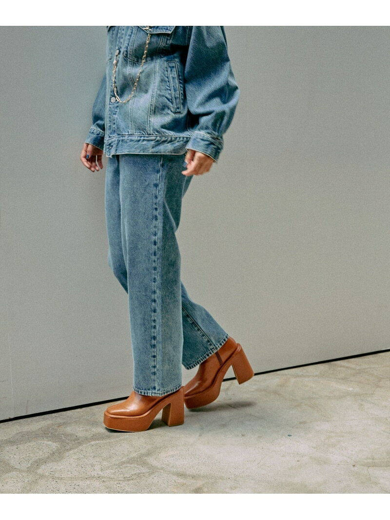 【SALE／50%OFF】GOODデニムストレートパンツ/498392 GLOBAL WORK グローバルワーク パンツ ジーンズ・デニムパンツ ブラック ネイビー ブルー【RBA_E】[Rakuten Fashion] globalwork-10021619 GLOBAL WORK/グローバルワーク サンプル画像3