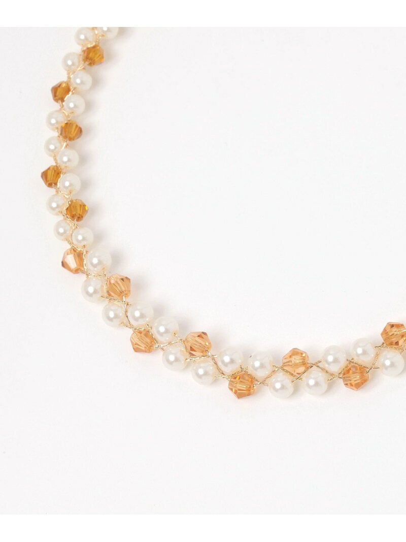【SALE／50%OFF】三つ編みパールネックレス/629946 GLOBAL WORK グローバルワーク アクセサリー・腕時計 ネックレス ブラウン グレー【RBA_E】[Rakuten Fashion] globalwork-10022470 GLOBAL WORK/グローバルワーク サンプル画像3