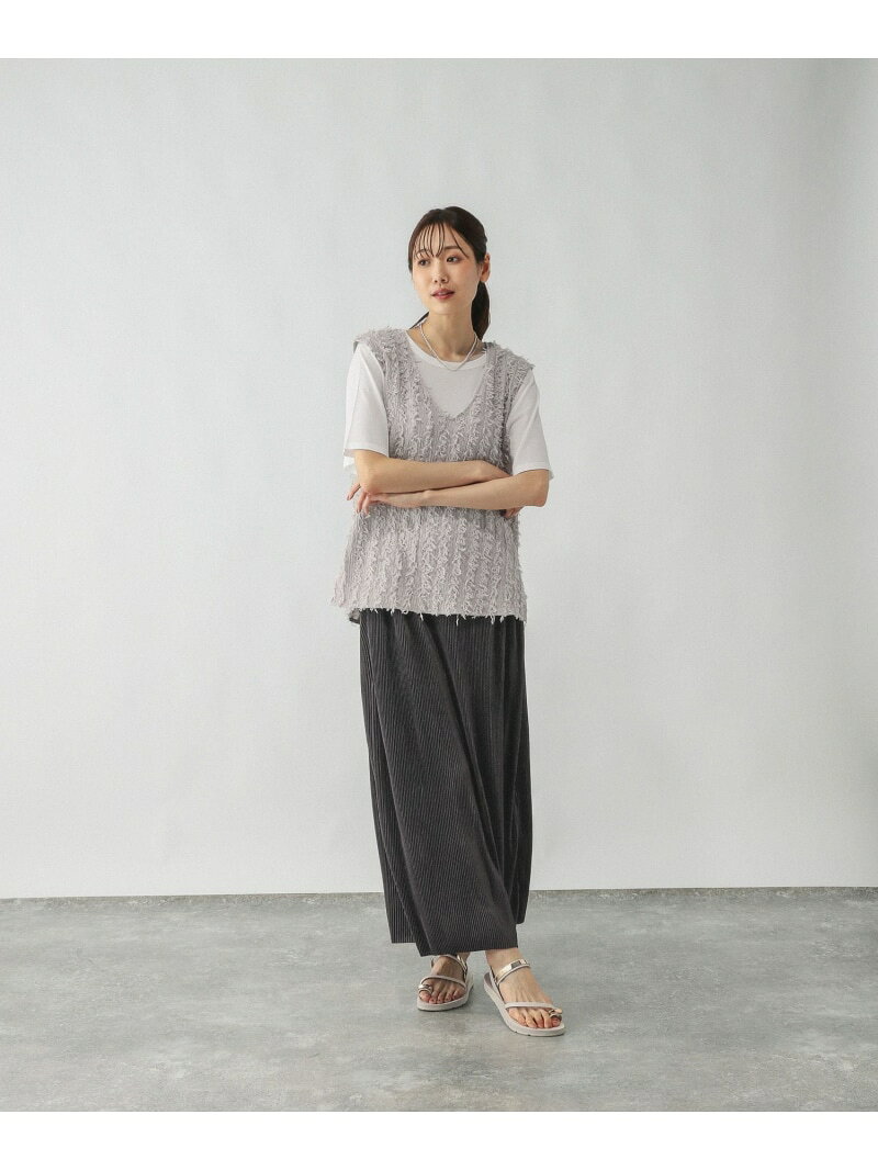 【SALE／50%OFF】フェザーベスト3Pセット/577656 GLOBAL WORK グローバルワーク スカート ロング・マキシスカート ホワイト グレー ブラック【RBA_E】【送料無料】[Rakuten Fashion] globalwork-10021408 GLOBAL WORK/グローバルワーク サンプル画像3