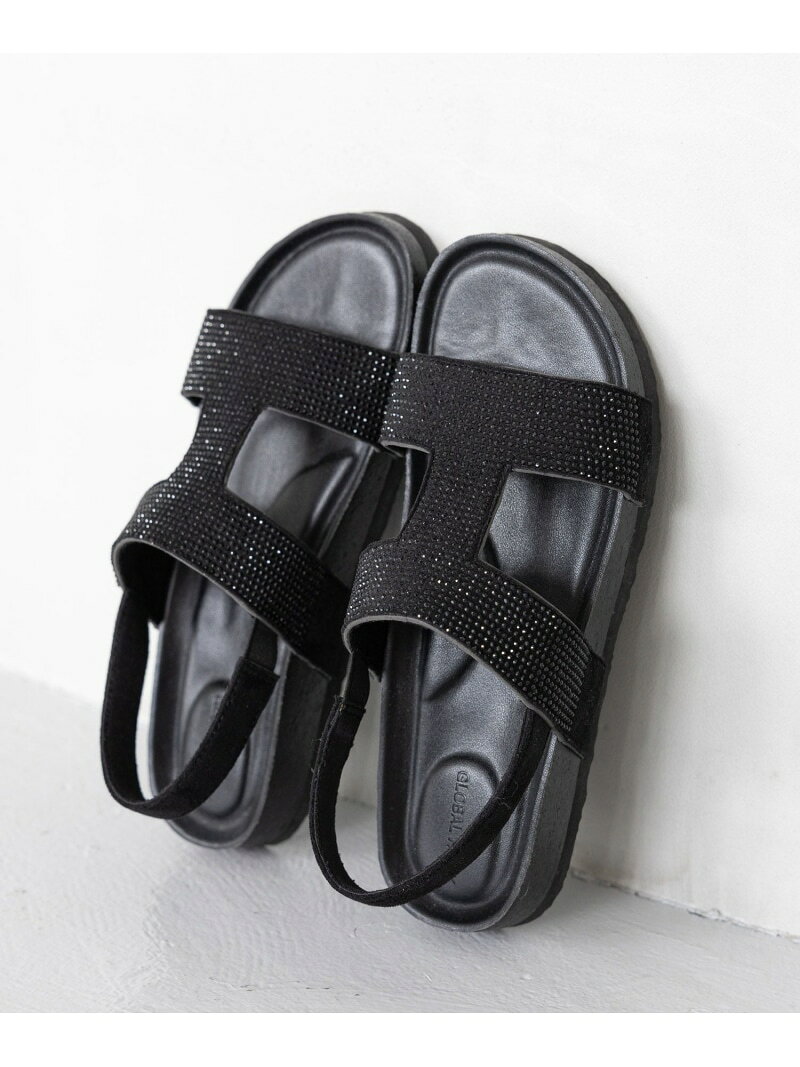 【SALE／30%OFF】らくっションストーンサンダル/327963 GLOBAL WORK グローバルワーク シューズ・靴 サンダル グレー ブラック【RBA_E】[Rakuten Fashion] globalwork-10021194 GLOBAL WORK/グローバルワーク サンプル画像2
