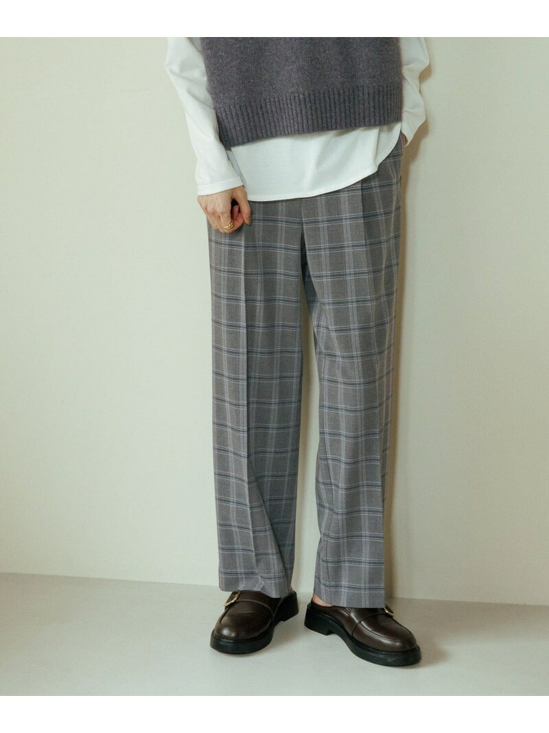 【SALE／40%OFF】ウツクシルエットストレート柄/817336 GLOBAL WORK グローバルワーク パンツ その他のパンツ グレー ブラウン【RBA_E】[Rakuten Fashion] globalwork-10023985 GLOBAL WORK/グローバルワーク パッケージ画像