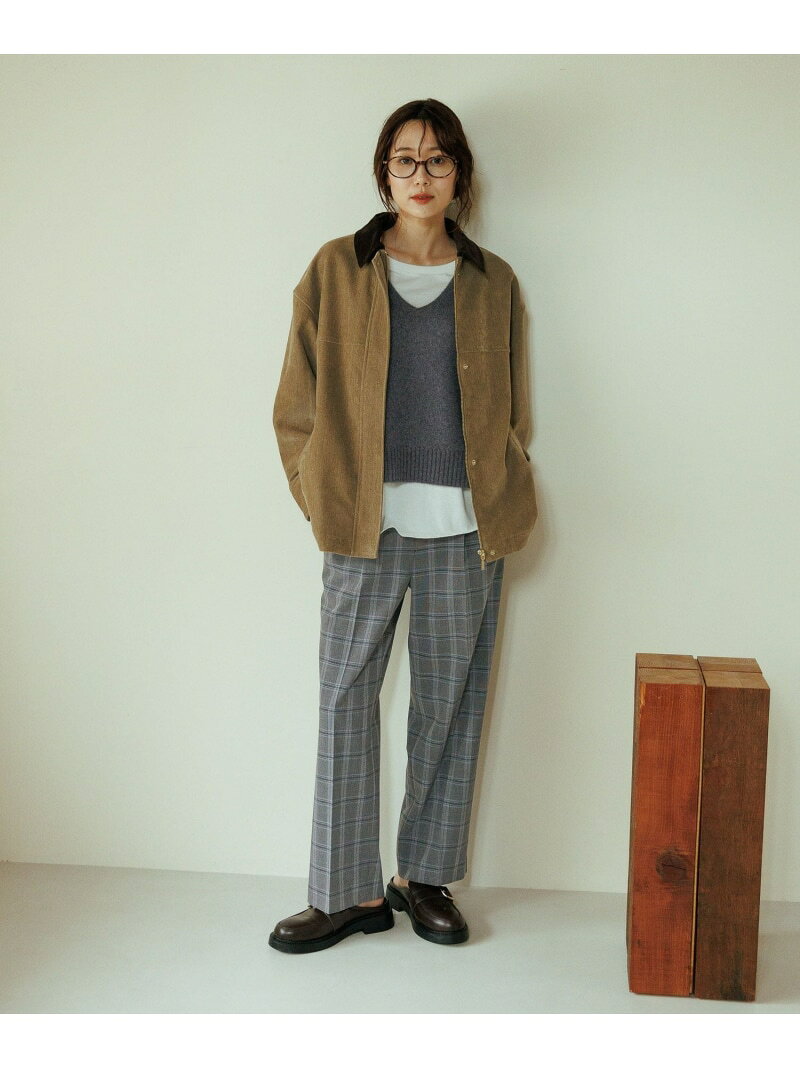 【SALE／40%OFF】ウツクシルエットストレート柄/817336 GLOBAL WORK グローバルワーク パンツ その他のパンツ グレー ブラウン【RBA_E】[Rakuten Fashion] globalwork-10023985 GLOBAL WORK/グローバルワーク サンプル画像3