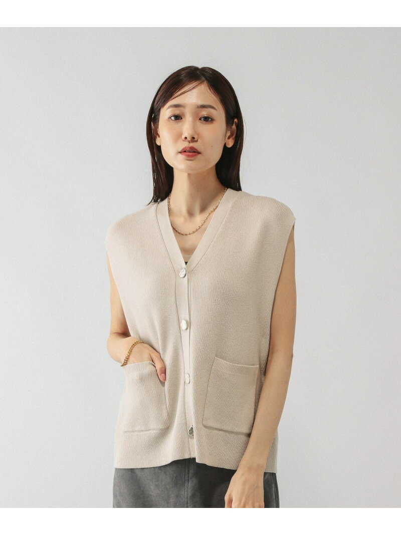 【SALE／50%OFF】さらさらアゼボタンベスト/595374 GLOBAL WORK グローバルワーク トップス ベスト・ジレ ブラウン ネイビー【RBA_E】[Rakuten Fashion] globalwork-10021795 GLOBAL WORK/グローバルワーク サンプル画像2