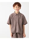 (K)エアカルシャツ GLOBAL WORK グローバルワーク トップス シャツ・ブラウス ブラウン ブラック[Rakuten Fashion]