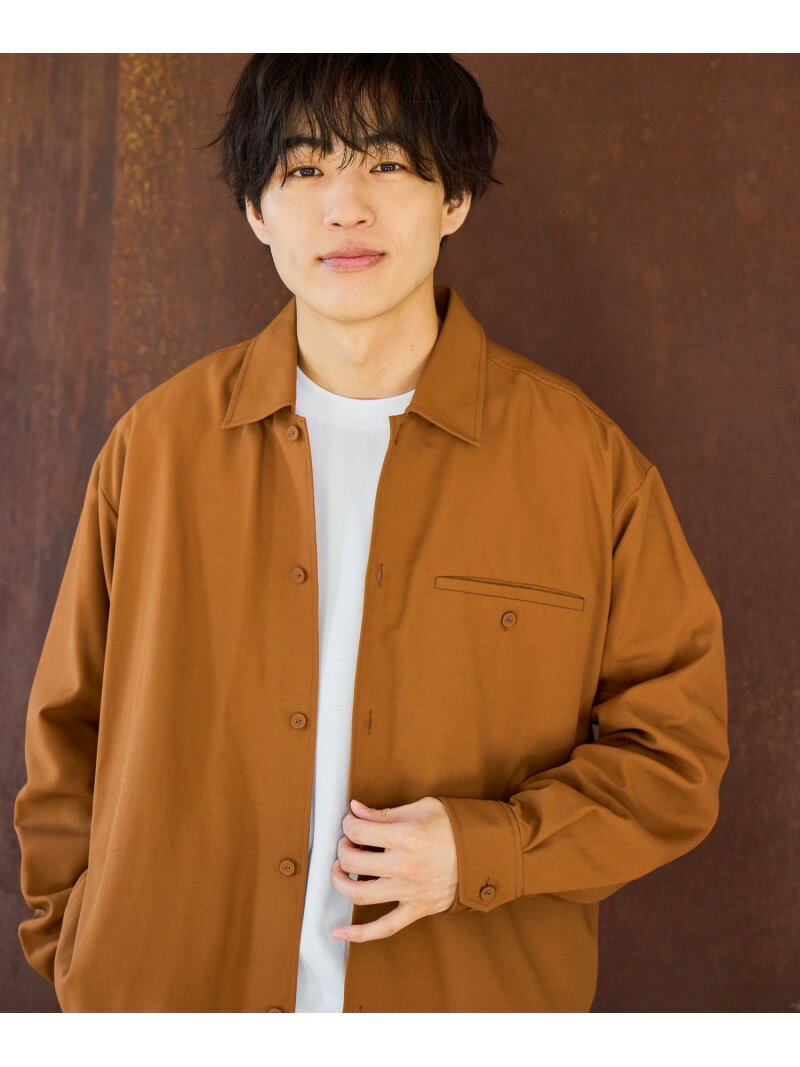 クリーンダックシャツ/632417 GLOBAL WORK グローバルワーク トップス シャツ・ブラウス ブラウン ブラック【先行予約】*【送料無料】[Rakuten Fashion]