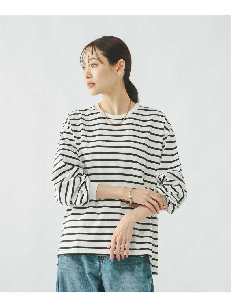 ヘビロッTEEボーダー長袖/636713 GLOBAL WORK グローバルワーク トップス カットソー・Tシャツ[Rakuten Fashion] globalwork-10022748 GLOBAL WORK/グローバルワーク サンプル画像3