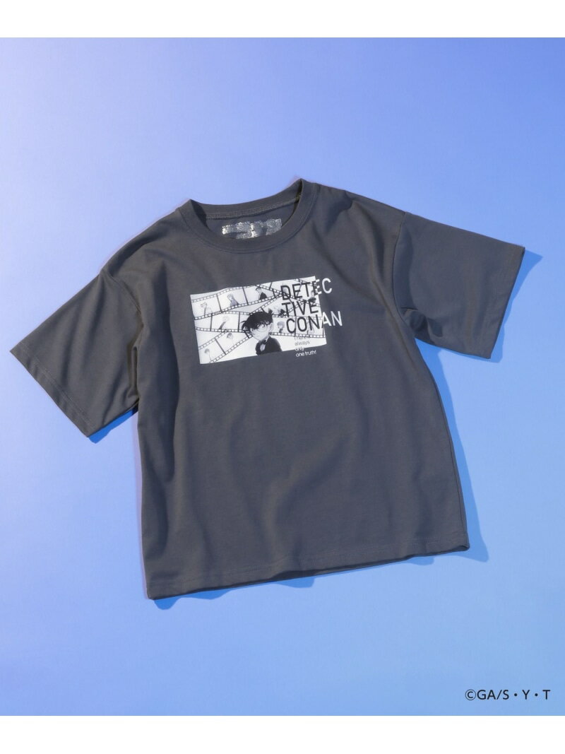 【名探偵コナン】ヘビロッTEE/キッズ/647371 GLOBAL WORK グローバルワーク トップス カットソー・Tシャツ[Rakuten Fashion]