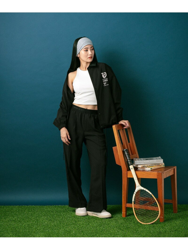 【Reebok】ワイドスラックス/812690 GLOBAL WORK グローバルワーク パンツ その他のパンツ ブラック【送料無料】[Rakuten Fashion] globalwork-10024250 GLOBAL WORK/グローバルワーク サンプル画像3
