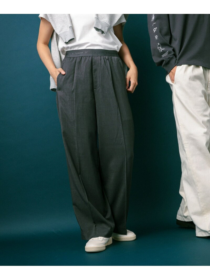 【Reebok】ワイドスラックス/812690 GLOBAL WORK グローバルワーク パンツ その他のパンツ ブラック【送料無料】[Rakuten Fashion] globalwork-10024250 GLOBAL WORK/グローバルワーク サンプル画像2