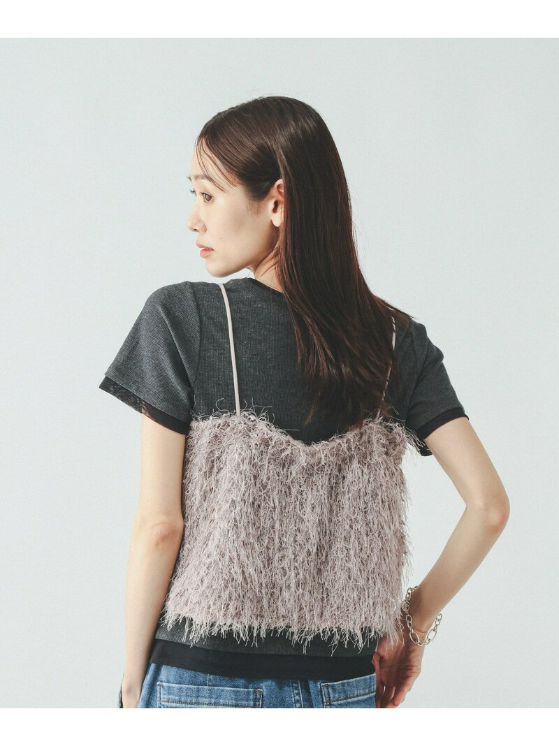 フリンジビスチェ/797325 GLOBAL WORK グローバルワーク トップス ベスト・ジレ グレー ホワイト【先行予約】*[Rakuten Fashion] globalwork-10023792 GLOBAL WORK/グローバルワーク サンプル画像2
