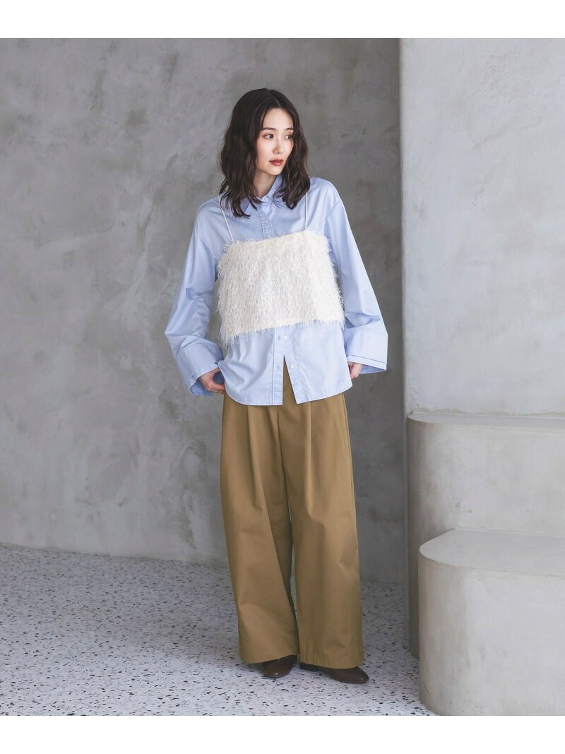 フリンジビスチェ/797325 GLOBAL WORK グローバルワーク トップス ベスト・ジレ グレー ホワイト【先行予約】*[Rakuten Fashion] globalwork-10023792 GLOBAL WORK/グローバルワーク サンプル画像3