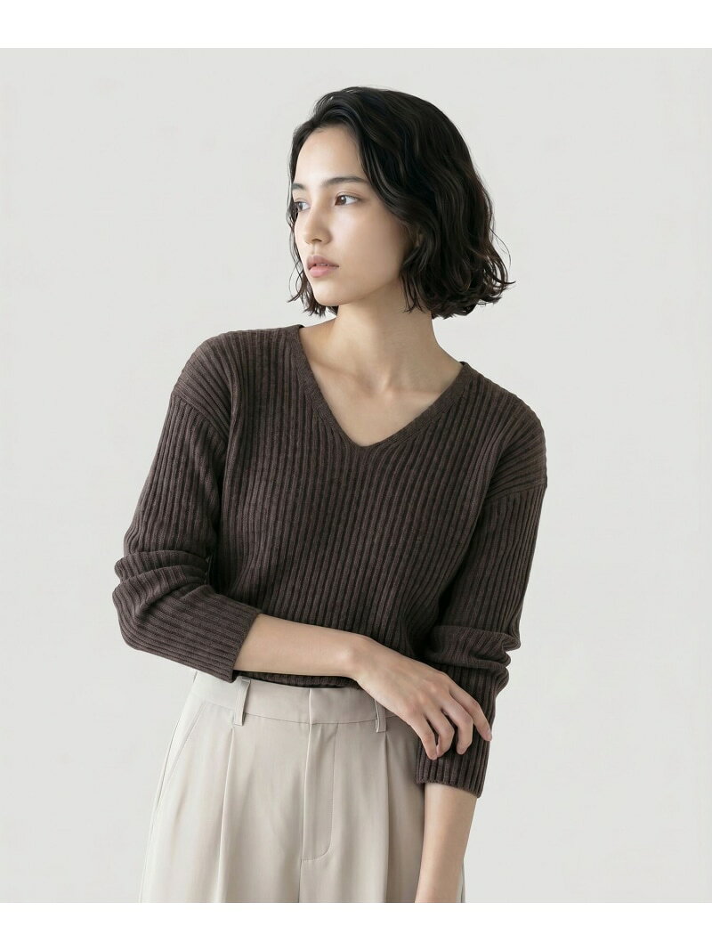 【SALE／68%OFF】ペーパーヤーンニットプルオーバー長袖/646687 GLOBAL WORK グローバルワーク トップス ニット ベージュ イエロー【RBA_E】[Rakuten Fashion] globalwork-10023252 GLOBAL WORK/グローバルワーク サンプル画像3