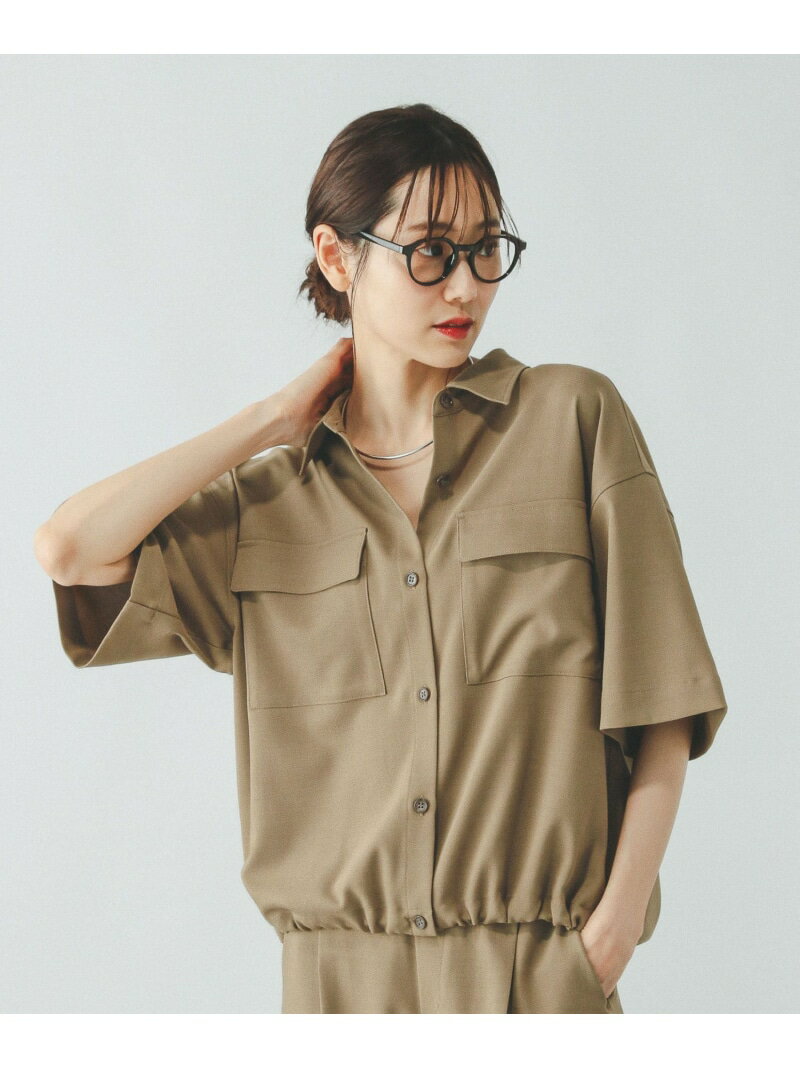 樂天商城 - 【SALE／50%OFF】お手入れラクラクセットアップ/シャツ半袖/321359 GLOBAL WORK グローバルワーク トップス シャツ・ブラウス グリーン ベージュ ブラック【RBA_E】[Rakuten Fashion]