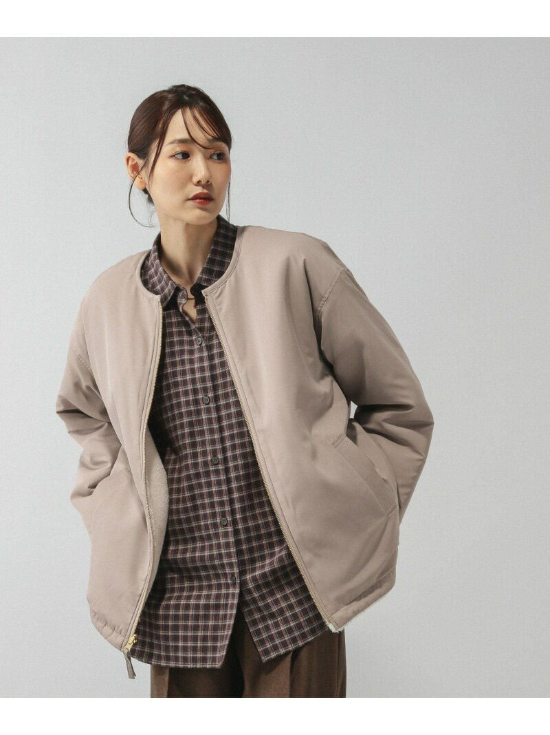 【SALE／30%OFF】リバーシブルボアブルゾン/497158 GLOBAL WORK グローバルワーク ジャケット・アウター ブルゾン・ジャンパー ブラウン カーキグリーン ホワイト【RBA_E】【送料無料】[Rakuten Fashion]