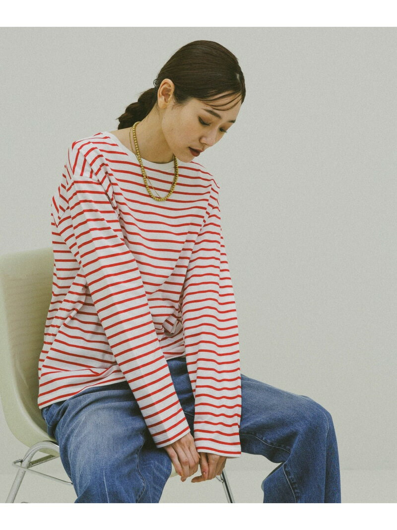 【SALE／40%OFF】Fffit エフィット/天竺ボーダーTシャツ長袖/一部店舗限定/580823 GLOBAL WORK グローバルワーク トップス カットソー・Tシャツ ホワイト【RBA_E】[Rakuten Fashion]