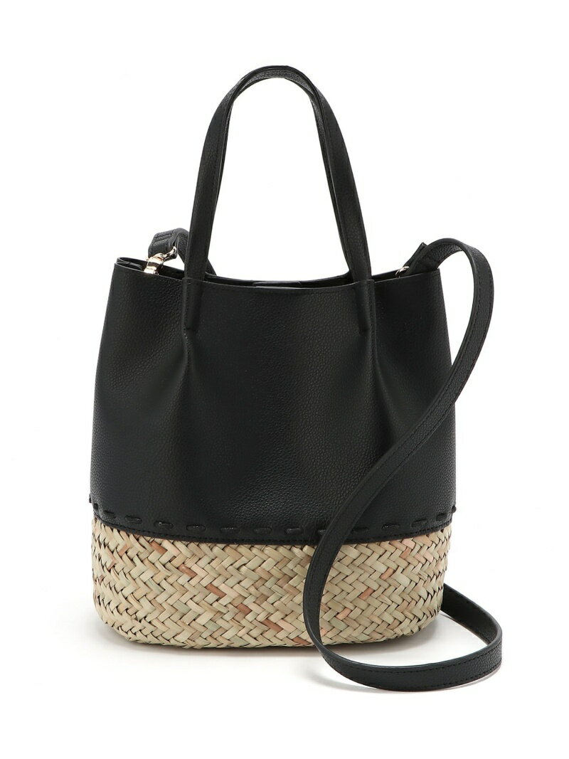 【SALE／35%OFF】(W)ザツザイPUコンビバック GLOBAL WORK グローバルワーク バッグ ショルダーバッグ ブラック ブラウン ベージュ【RBA_E】[Rakuten Fashion]のサムネイル