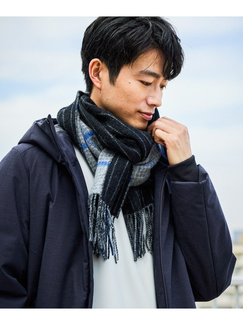 【SALE／40%OFF】ファインタッチリバーシブルマフラー/593191 GLOBAL WORK グローバルワーク ファッション雑貨 マフラー・ストール・ネックウォーマー ブラウン グレー ブラック ブルー ネイビー【RBA_E】[Rakuten Fashion] globalwork-10022124 GLOBAL WORK/グローバルワーク サンプル画像3