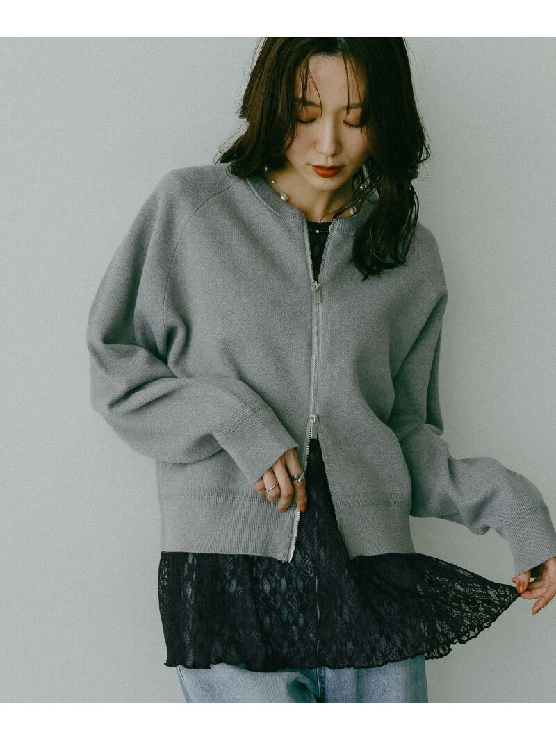 ストレッチ総レースペプラム/一部店舗限定/656054 GLOBAL WORK グローバルワーク トップス その他のトップス ブラック ホワイト[Rakuten Fashion] globalwork-10022980 GLOBAL WORK/グローバルワーク サンプル画像2