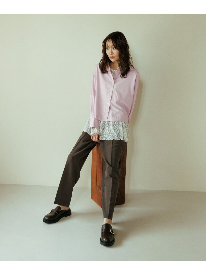 ストレッチ総レースペプラム/一部店舗限定/656054 GLOBAL WORK グローバルワーク トップス その他のトップス ブラック ホワイト[Rakuten Fashion] globalwork-10022980 GLOBAL WORK/グローバルワーク サンプル画像3
