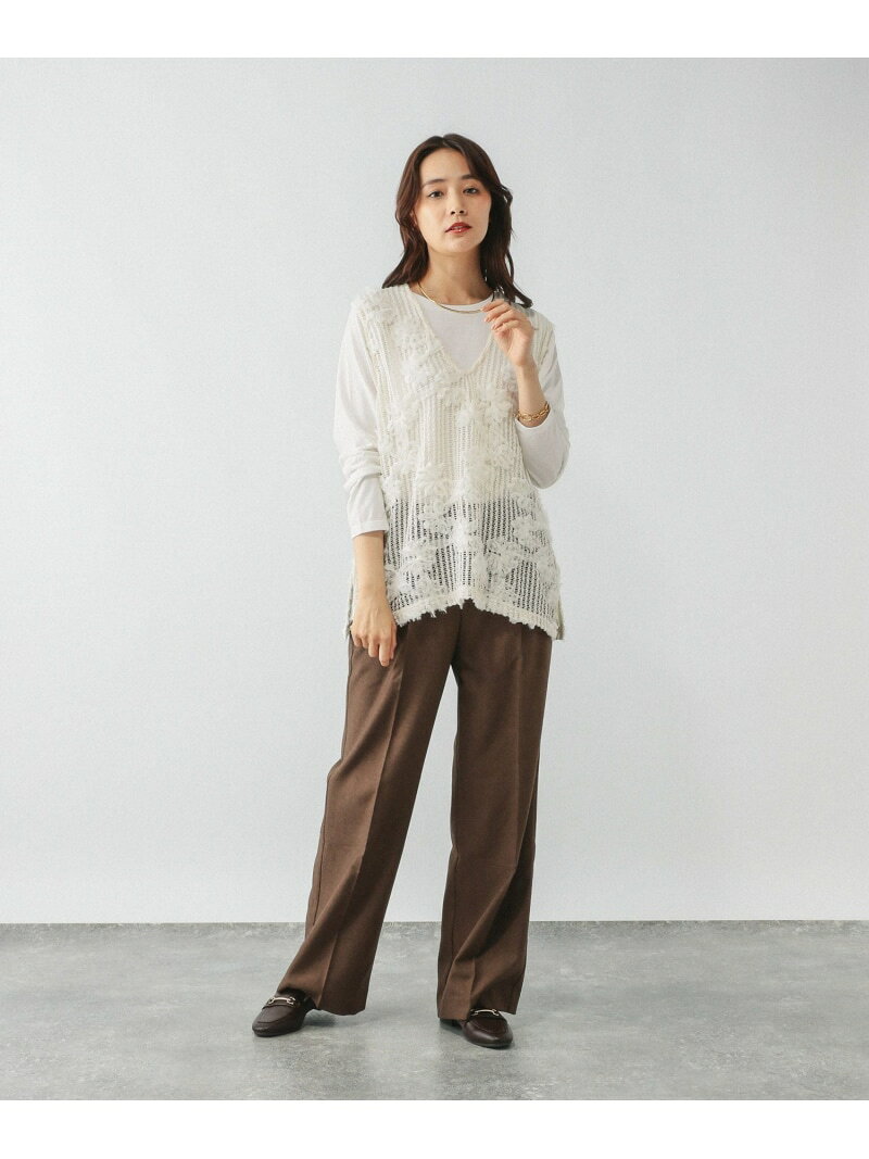 【SALE／60%OFF】モチーフレースベストセット/599565 GLOBAL WORK グローバルワーク トップス ベスト・ジレ ホワイト ブラック【RBA_E】[Rakuten Fashion] globalwork-10021777 GLOBAL WORK/グローバルワーク サンプル画像3