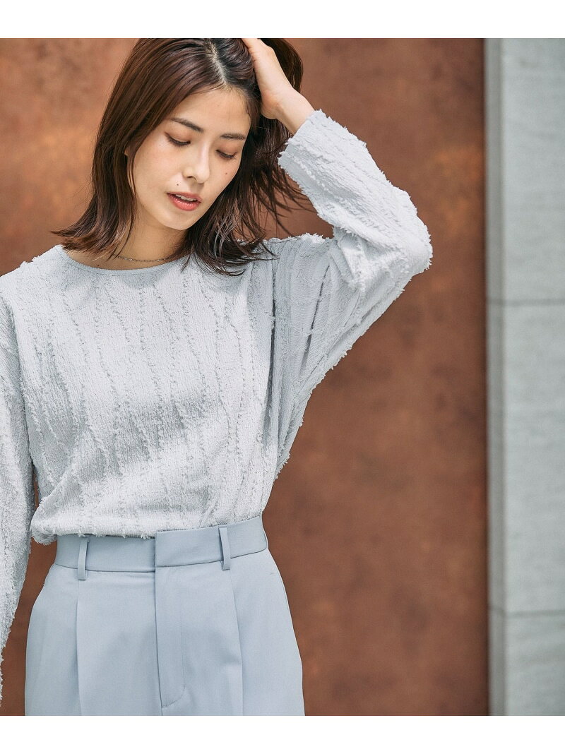 Beauteeジャガード/580844 GLOBAL WORK グローバルワーク トップス カットソー・Tシャツ ホワイト ブラック ブラウン【先行予約】*[Rakuten Fashion] globalwork-10021780 GLOBAL WORK/グローバルワーク サンプル画像3