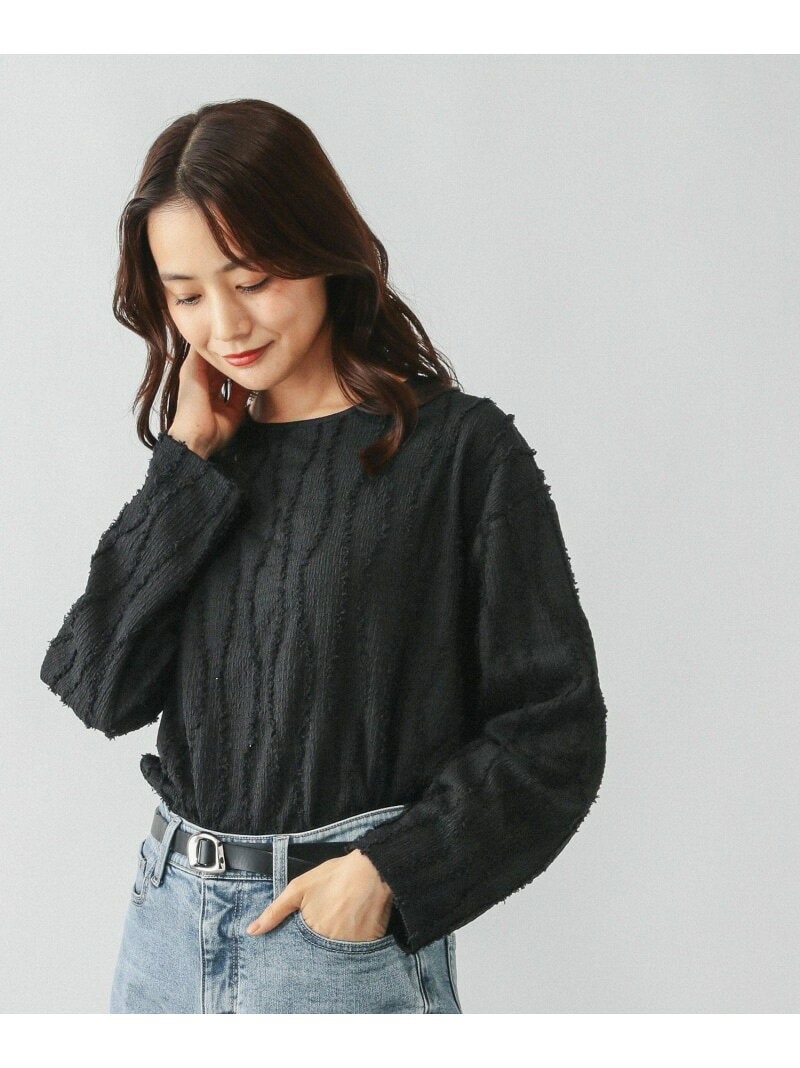 Beauteeジャガード/580844 GLOBAL WORK グローバルワーク トップス カットソー・Tシャツ ホワイト ブラック ブラウン【先行予約】*[Rakuten Fashion] globalwork-10021780 GLOBAL WORK/グローバルワーク サンプル画像2